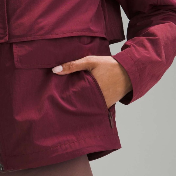 Lululemon Always Effortless Jacket Wine Berry - Size 4 - Picture 2 of 5